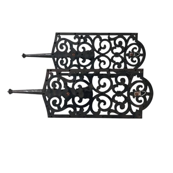 2 Dart Homco Scrolled Wall Sconce Candle Holders Gothic Decor MCM Black 4101 USA - Picture 4 of 10